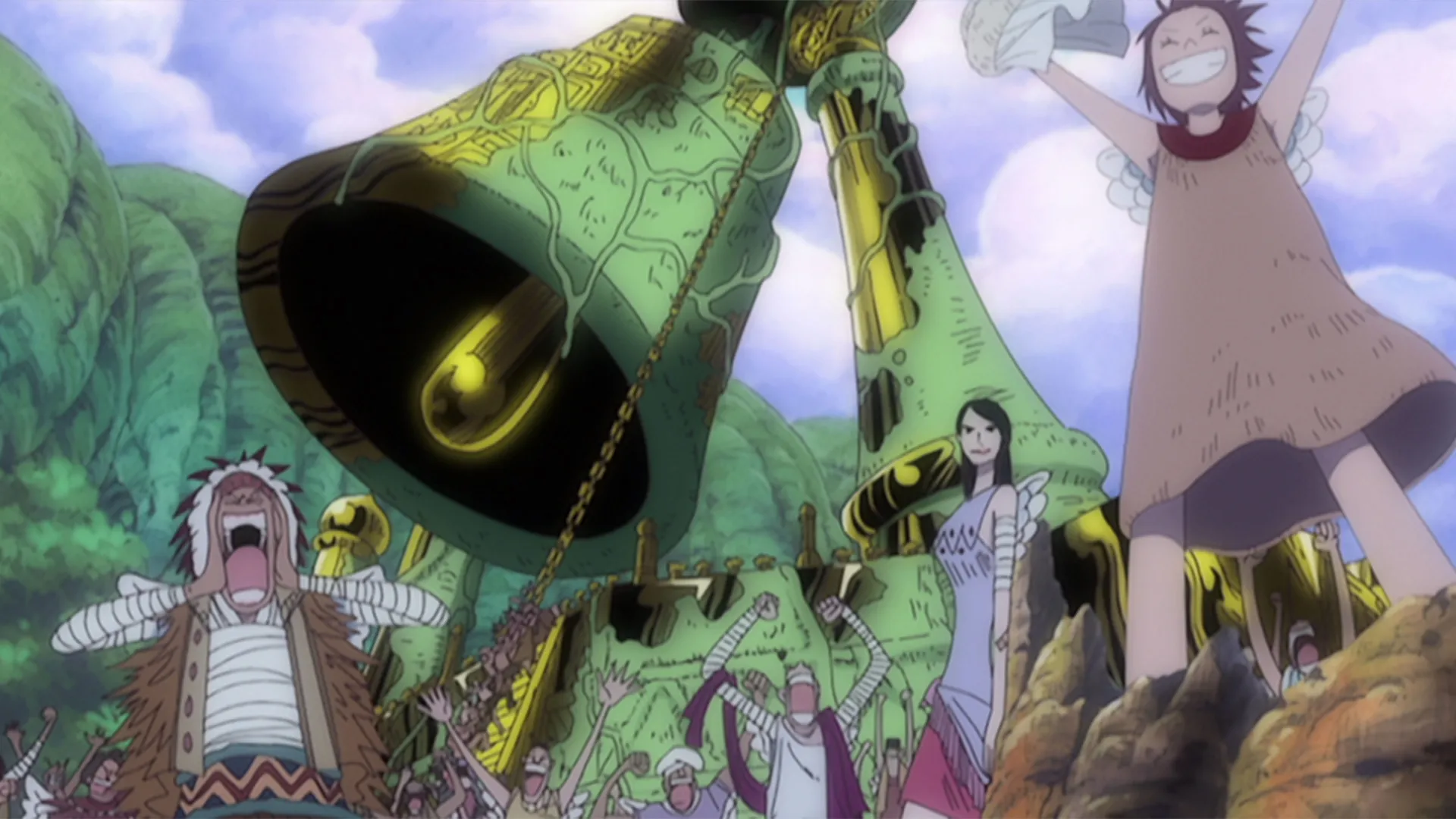 thumbnail - S7:E22 Sky Island: Golden Bell Episode 195: To the Blue Sea! Memories of an Entwined Conclusion