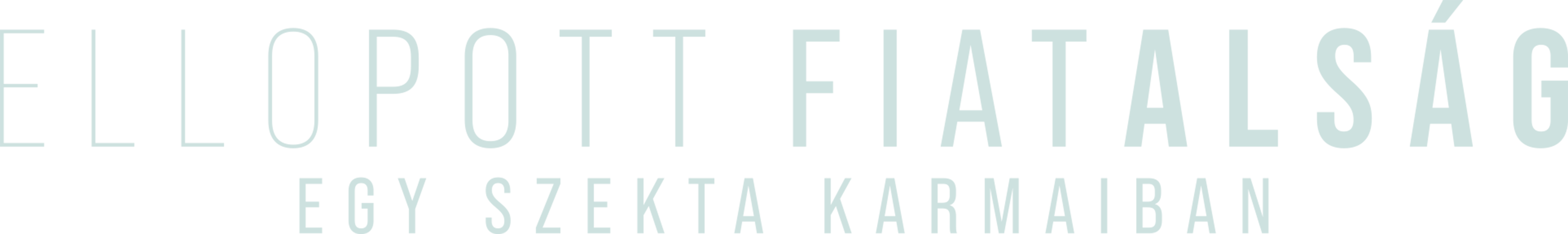 Ellopott fiatalság: Egy szekta karmaiban