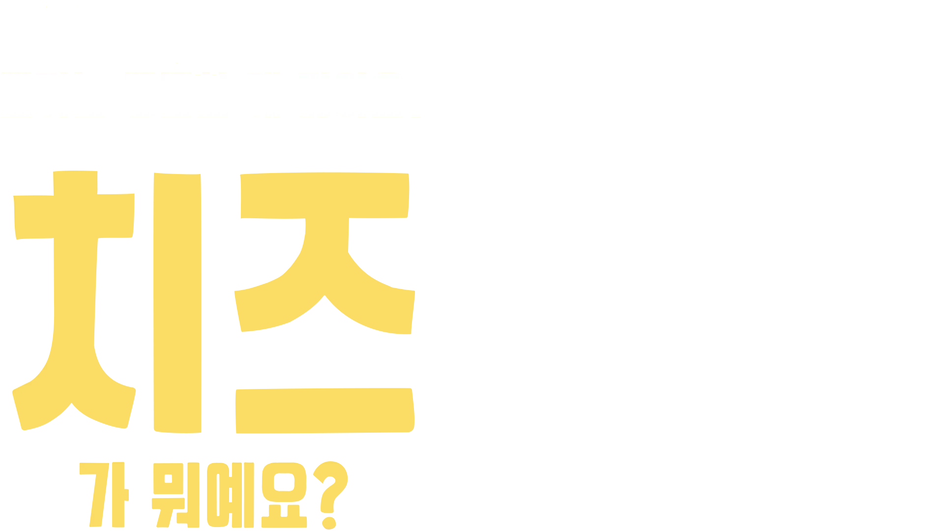 포키는 궁금한 게 많아요: 치즈가 뭐예요?
