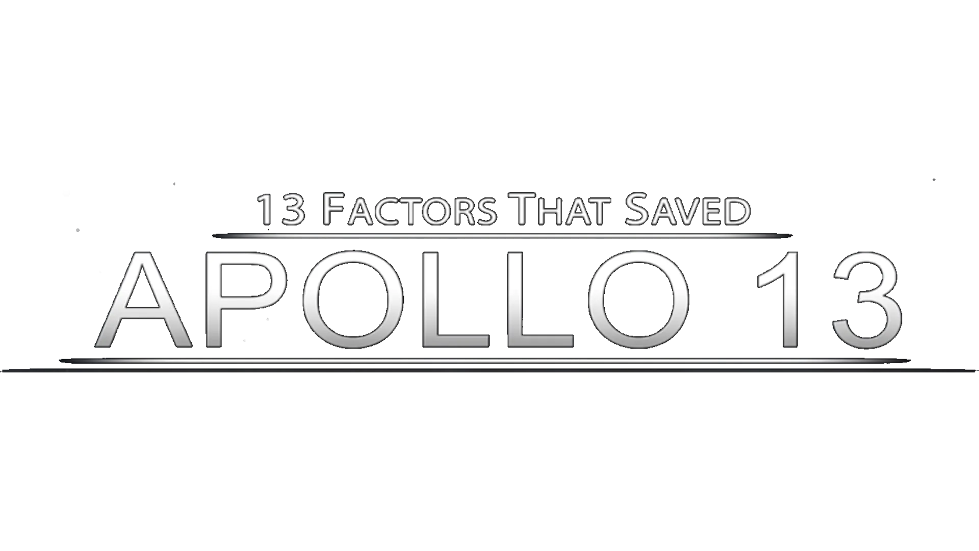13 Factors That Saved Apollo 13