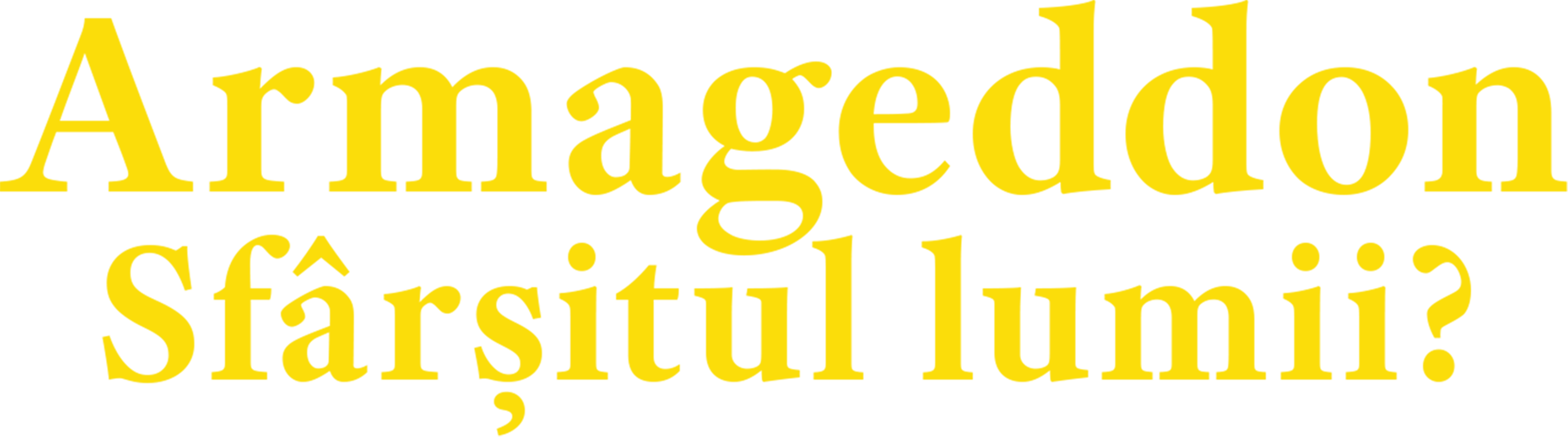 Armageddon - Sfârșitul lumii?