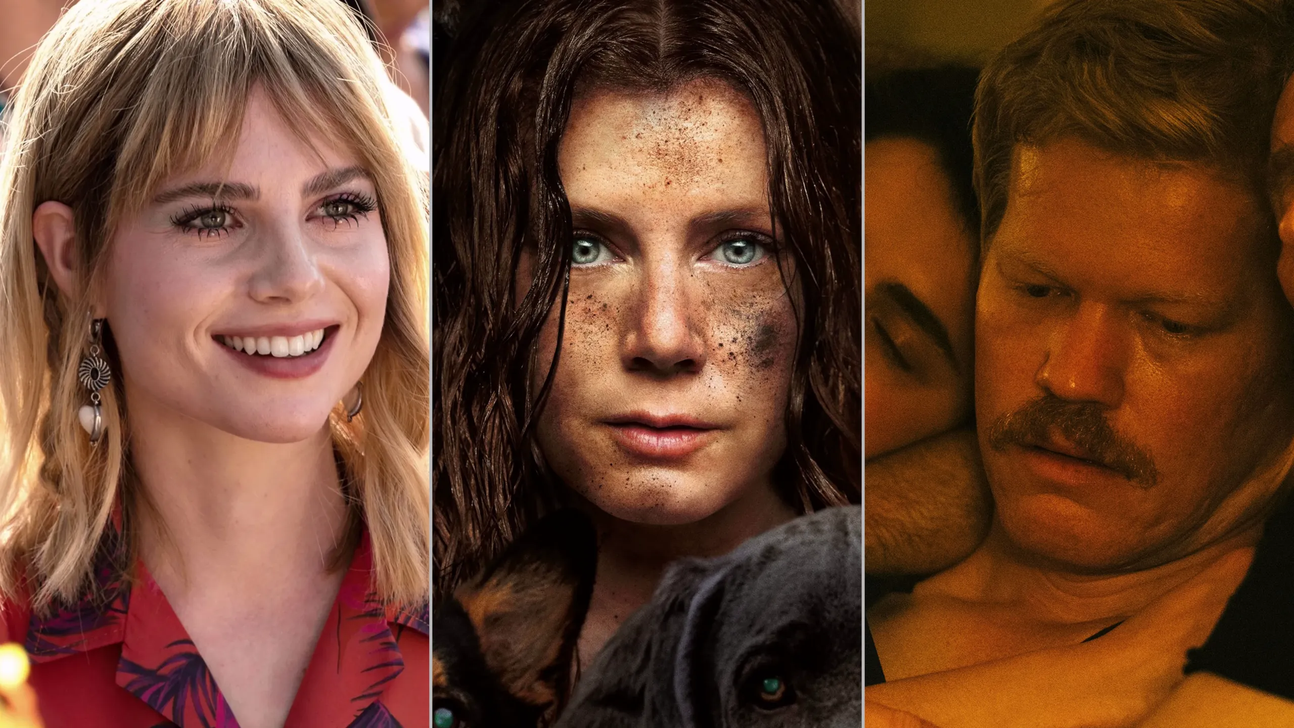 Images from The Greatest Hits, Nightbitch, and a Real Pain which feature in the article.