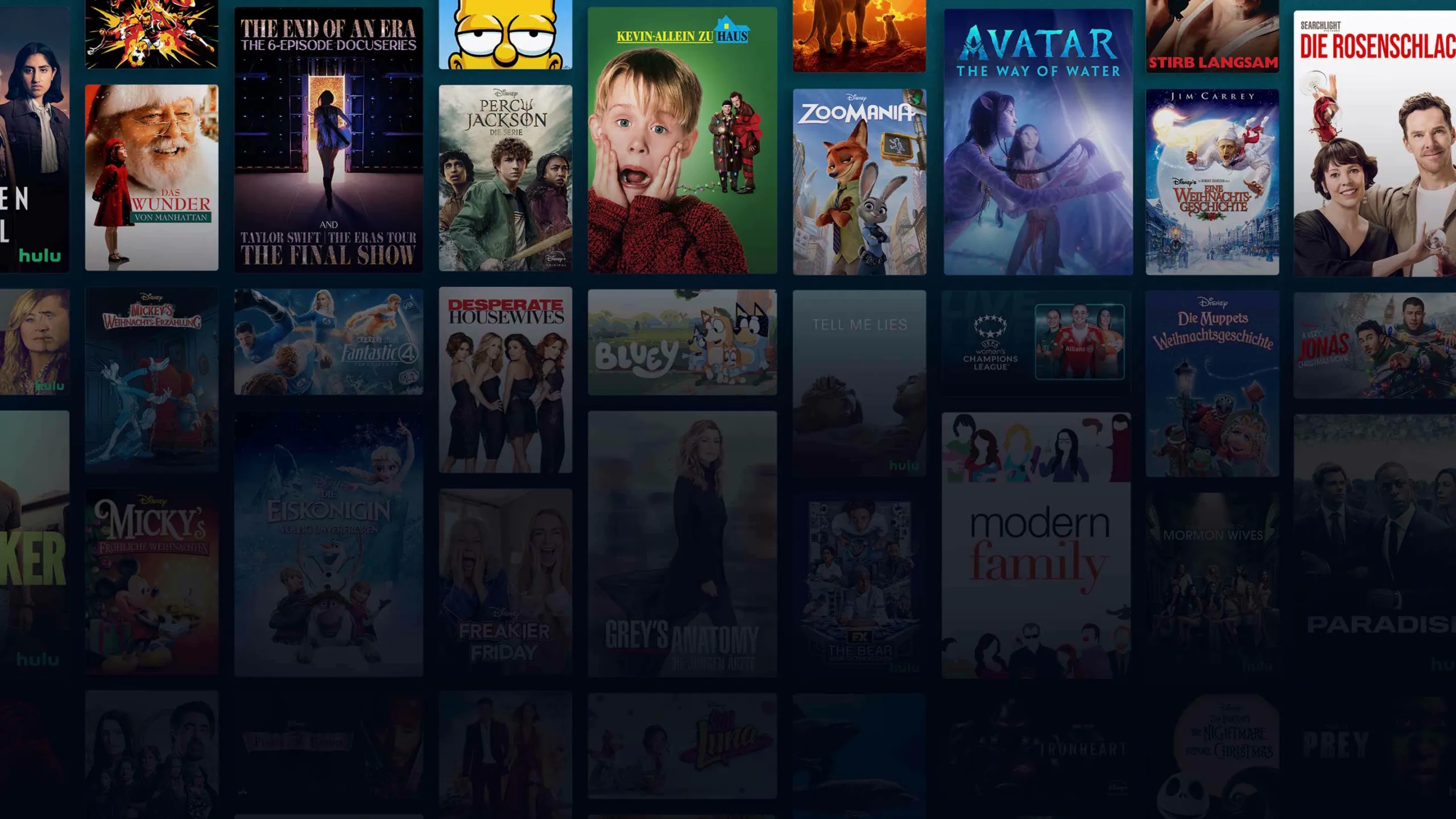 Background image of various Disney+ titles