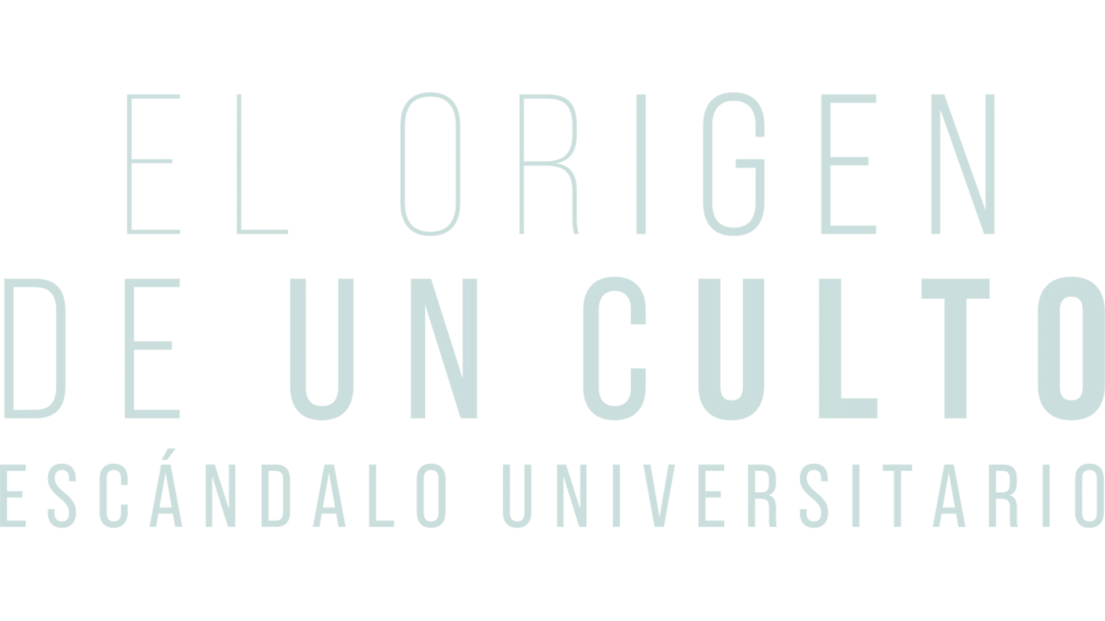 El origen de un culto: Escándalo universitario