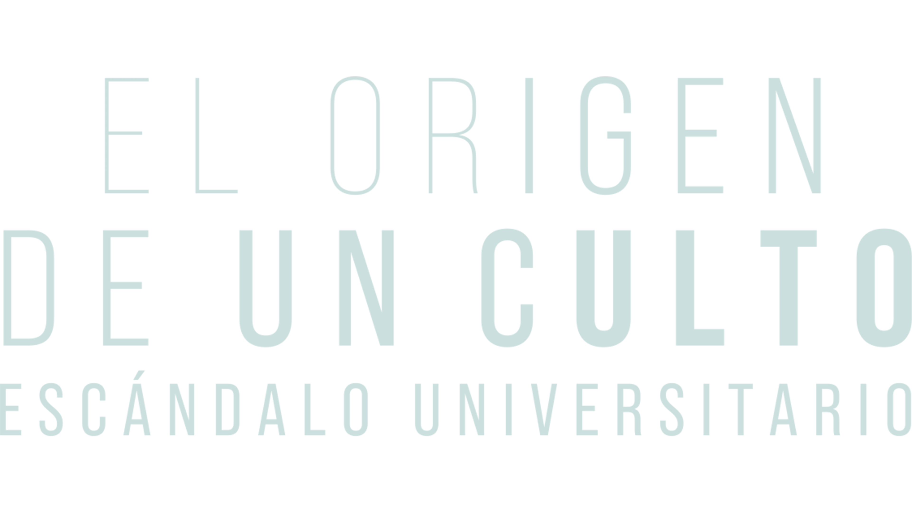 El origen de un culto: Escándalo universitario