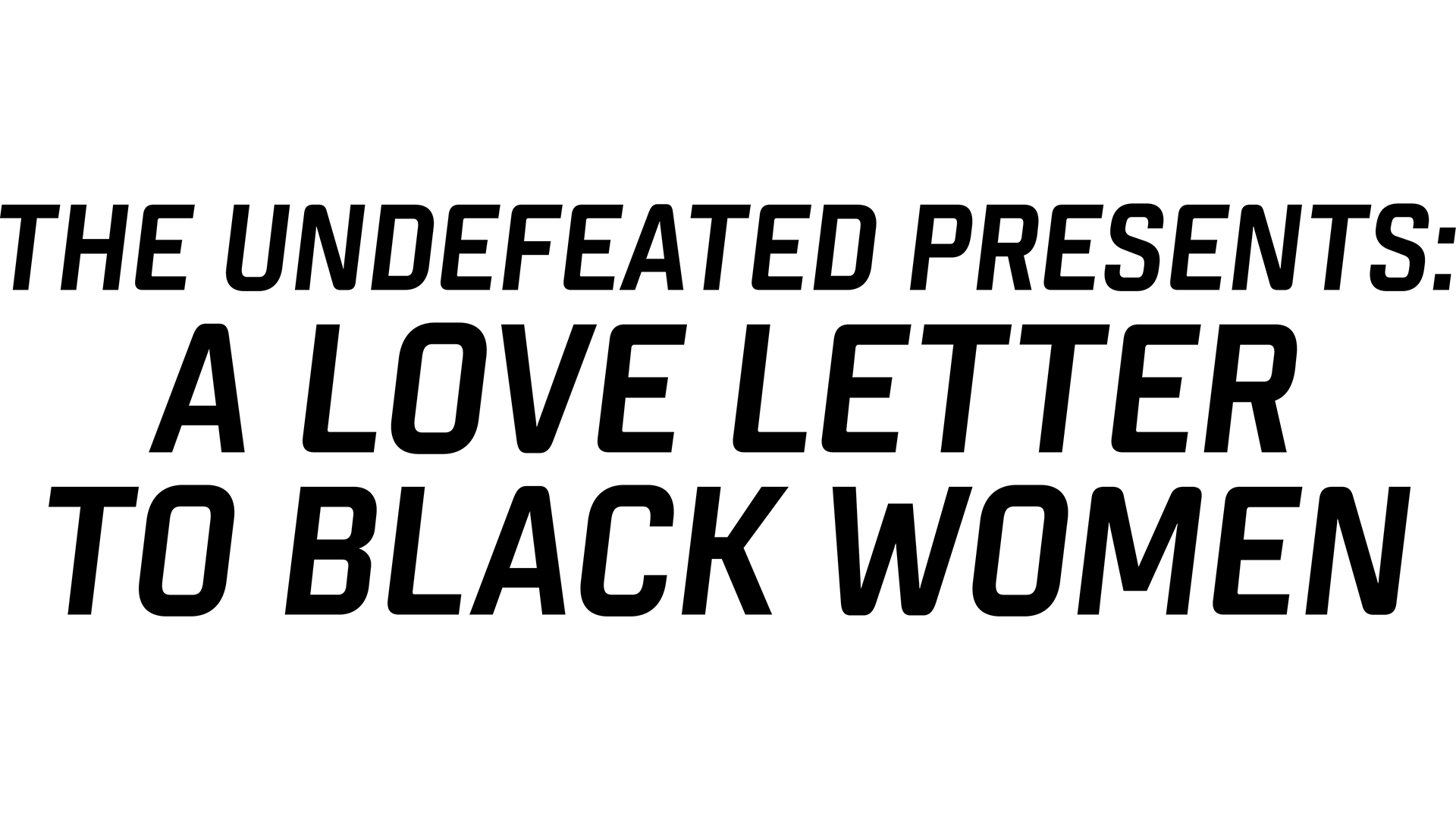 A Love Letter to Black Women