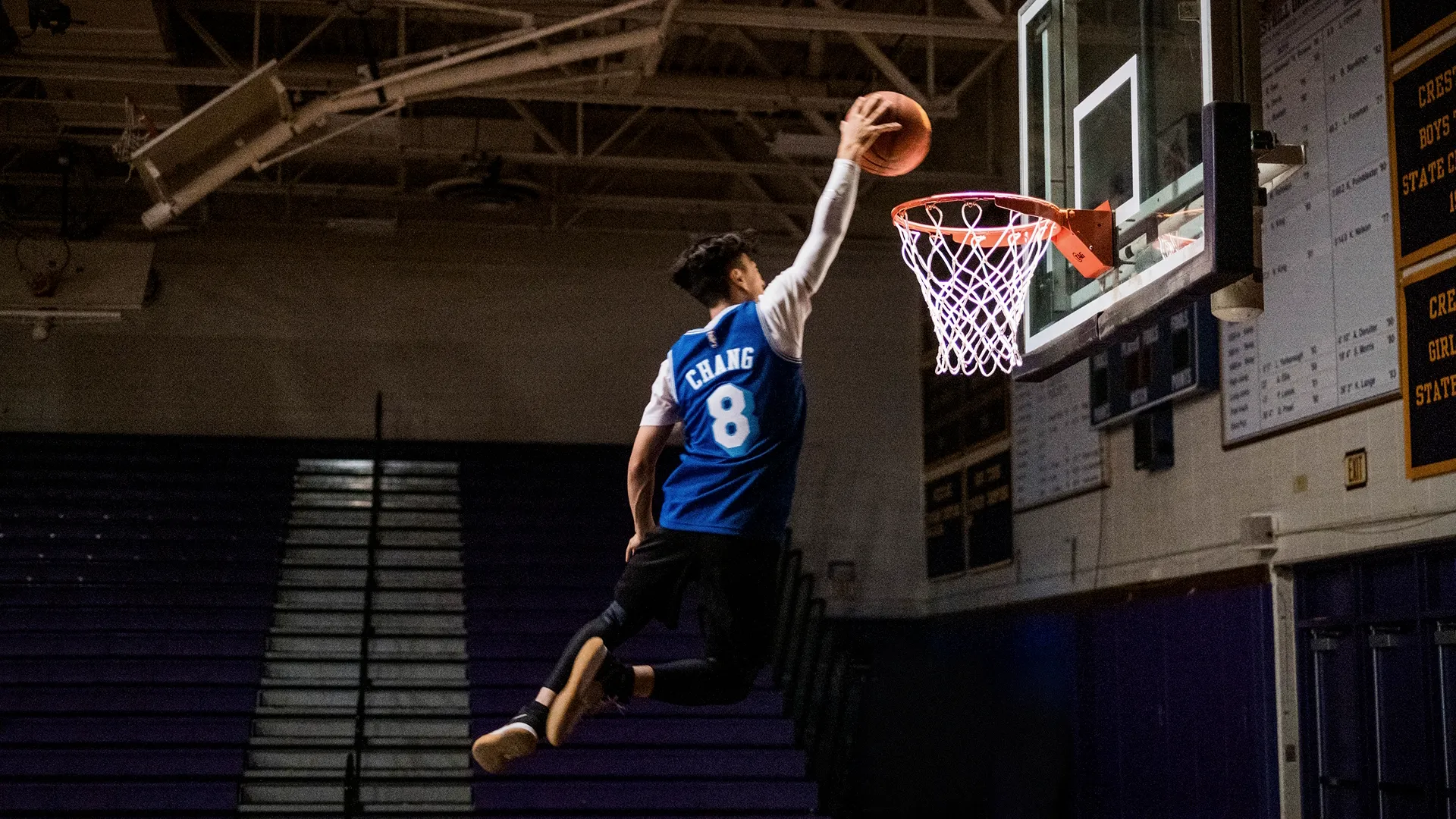 Chang prepares to dunk.