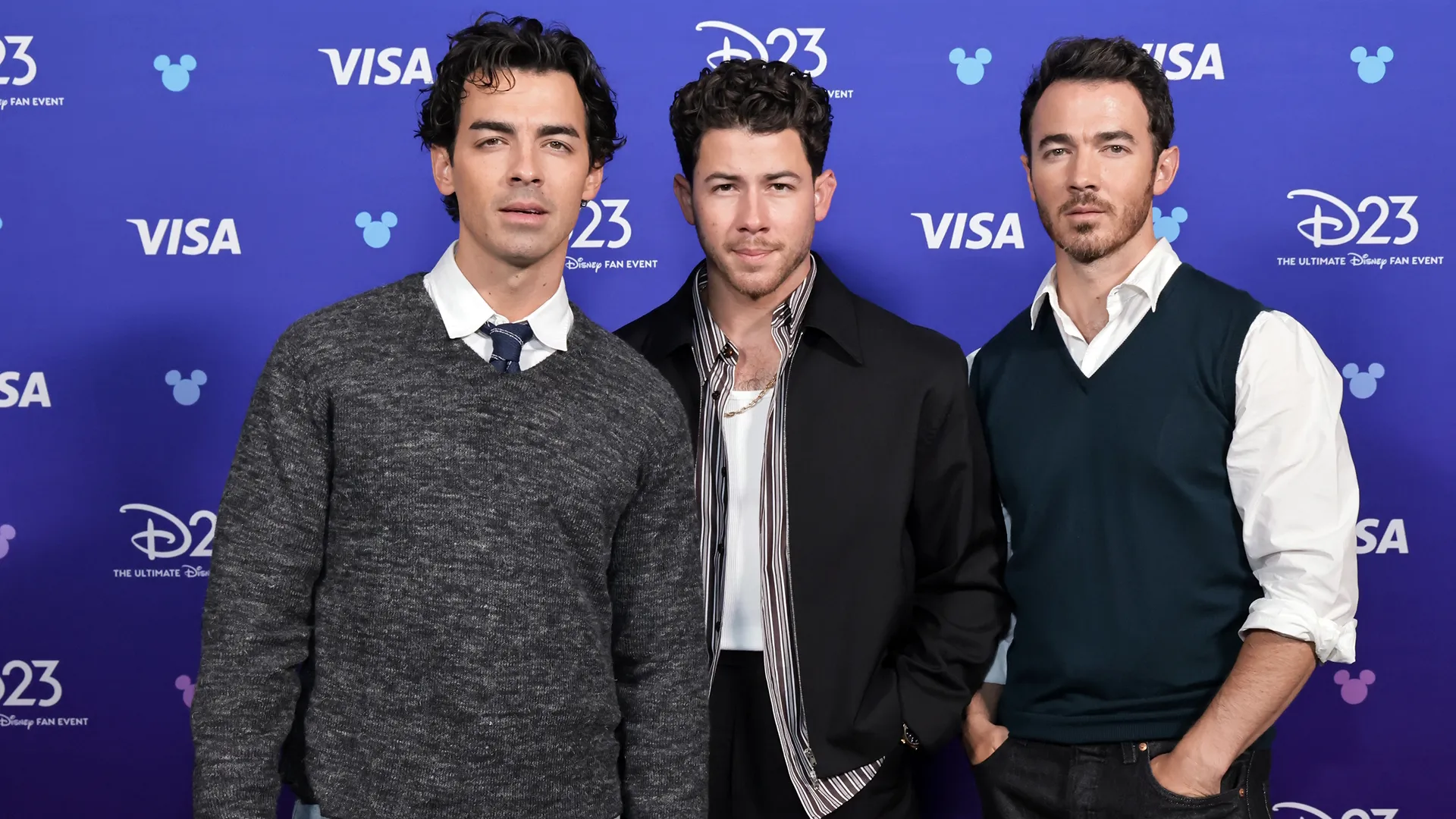 Joe, Nick, and Kevin Jonas attend D23: The Ultimate Disney Fan Event 2026