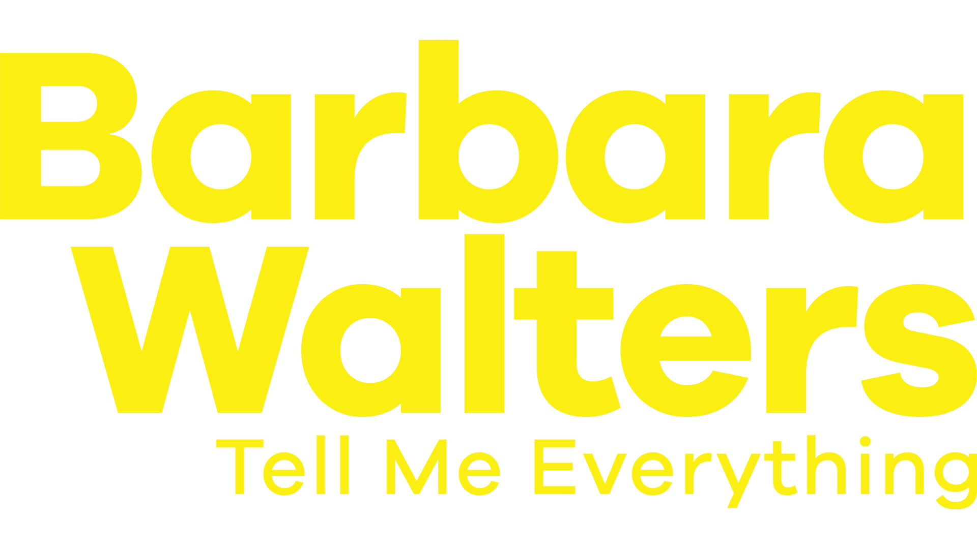 Barbara Walters Tell Me Everything