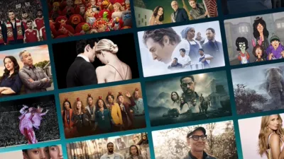 Collage of 2026 Emmy® Award nominated shows from Disney+ and Hulu.