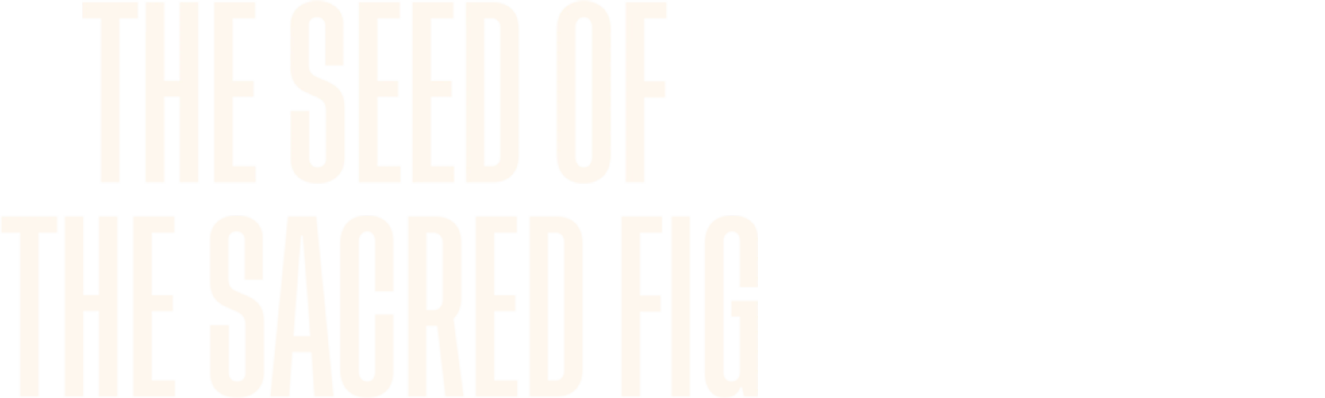 The Seed of the Sacred Fig