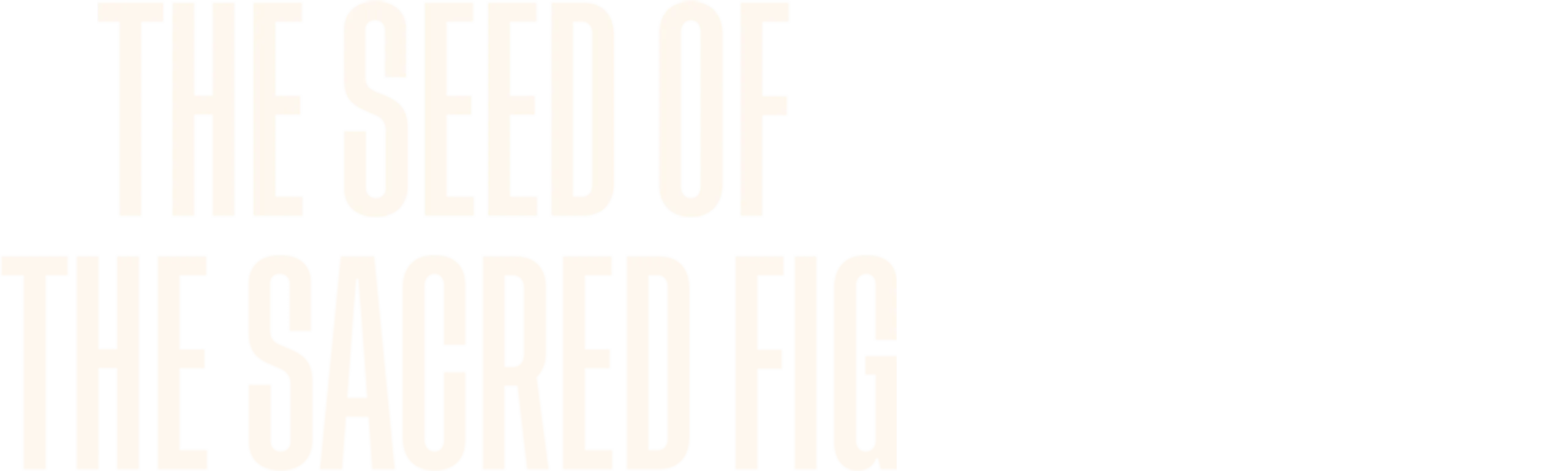 The Seed of the Sacred Fig