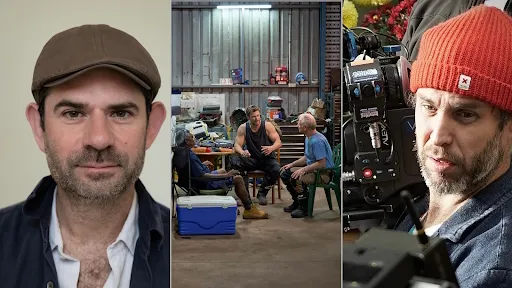 Behind the scene images of Director, Tom Barbor-Might, And Director of Photography, Jim Jolliffe, during the filming of Chris Hemsworth: A Road Trip to Remember