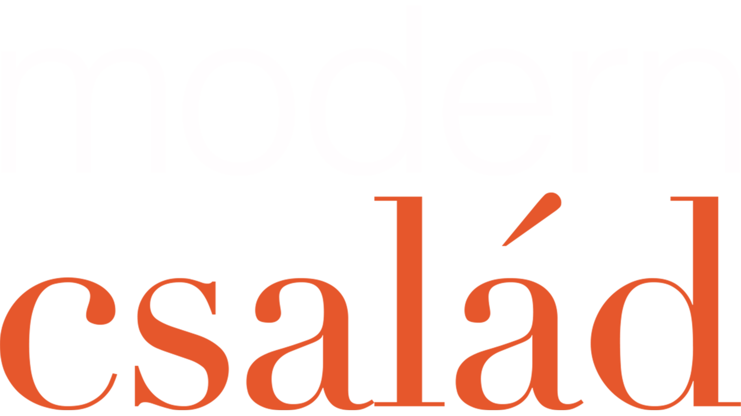 Modern család