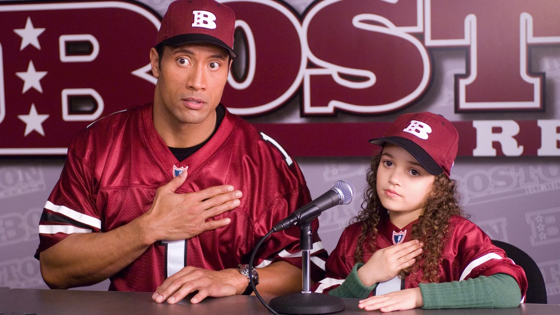 Dwayne Johnson in The Game Plan.