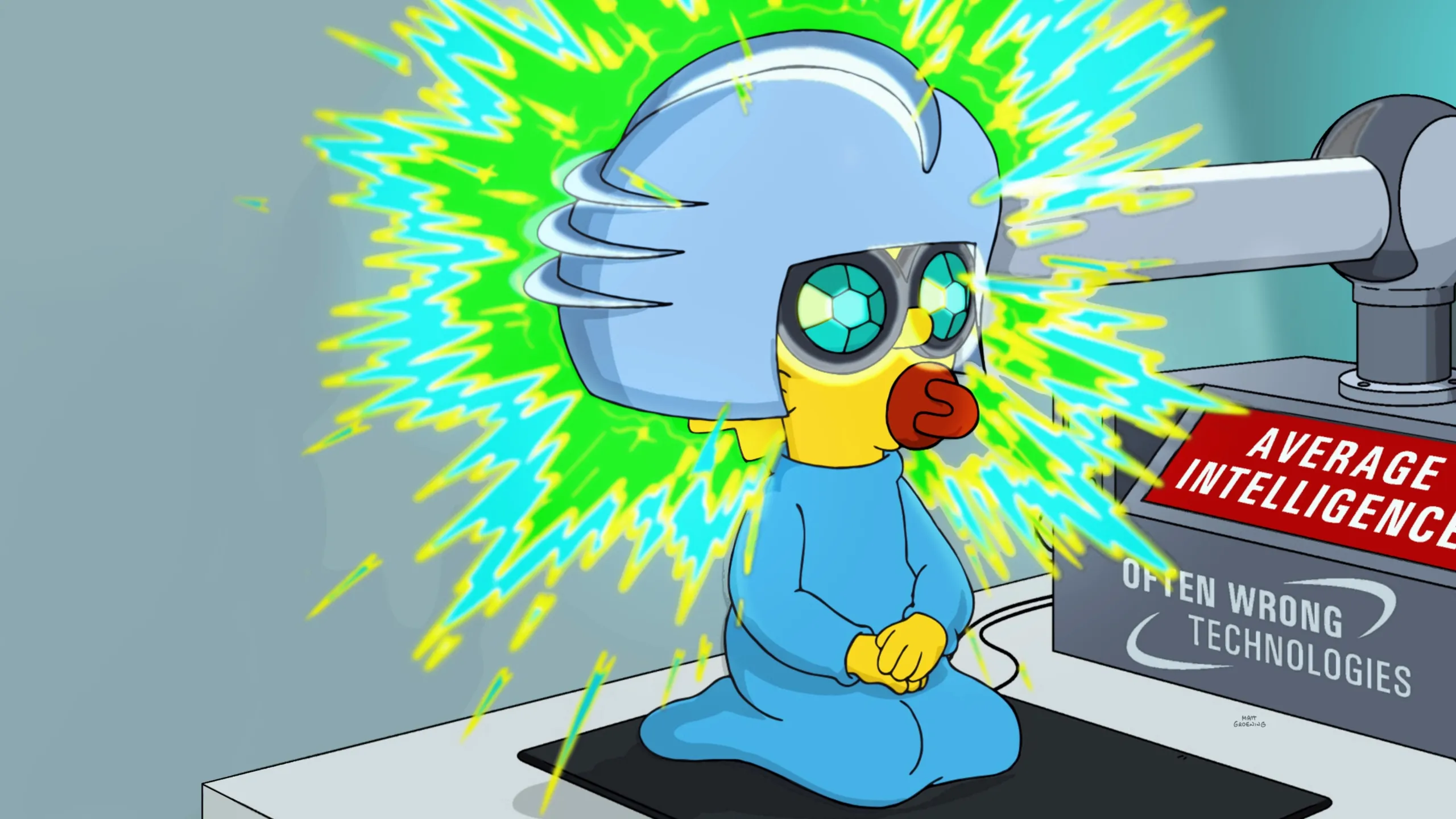 Maggie Simpson en "Un largo dia de Guardería"
