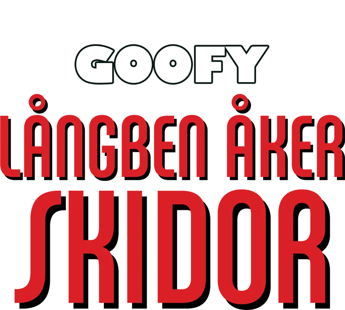 Långben åker skidor