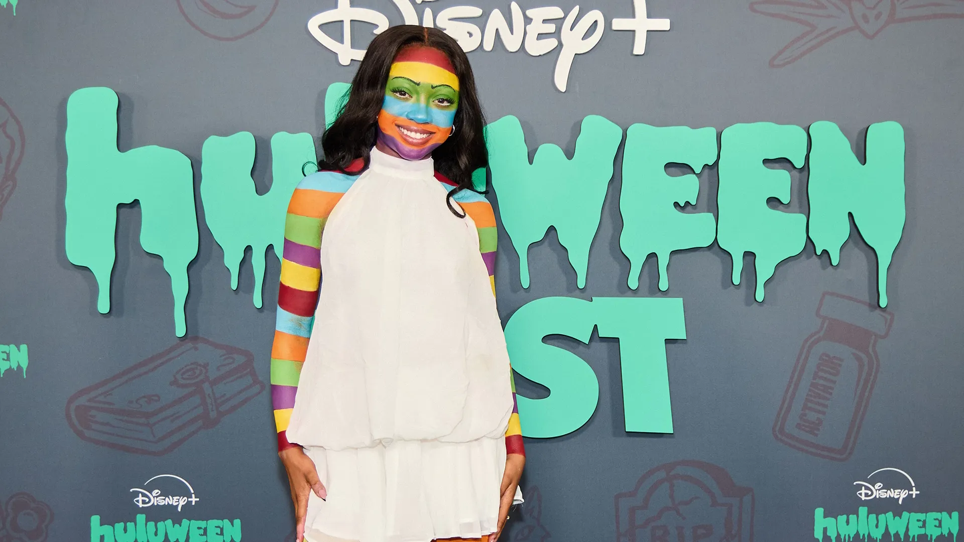 Leah Sava Jeffries at DISNEY+ HULUWEEN FEST