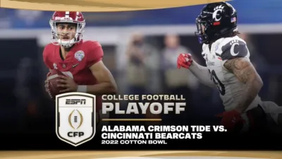 thumbnail - 2022 Cotton Bowl: Alabama vs. Cincinnati