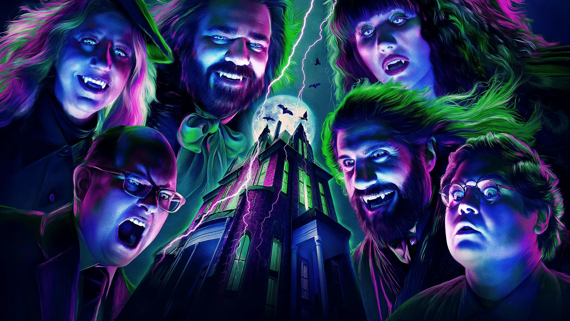Promortional art for FX's What We Do in the Shadows.