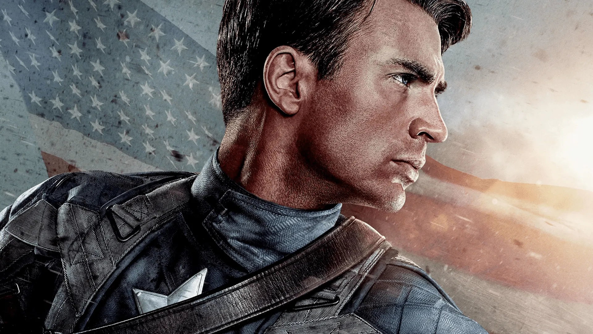 Steve Rogers (Captain America) in Captain America: The First Avenger.