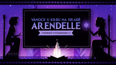 Vánoce u krbu na hradě Arendelle: Papírové vystřihovánky