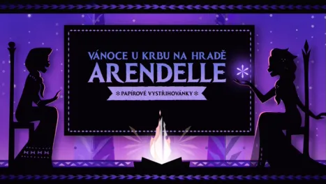 thumbnail - Vánoce u krbu na hradě Arendelle: Papírové vystřihovánky