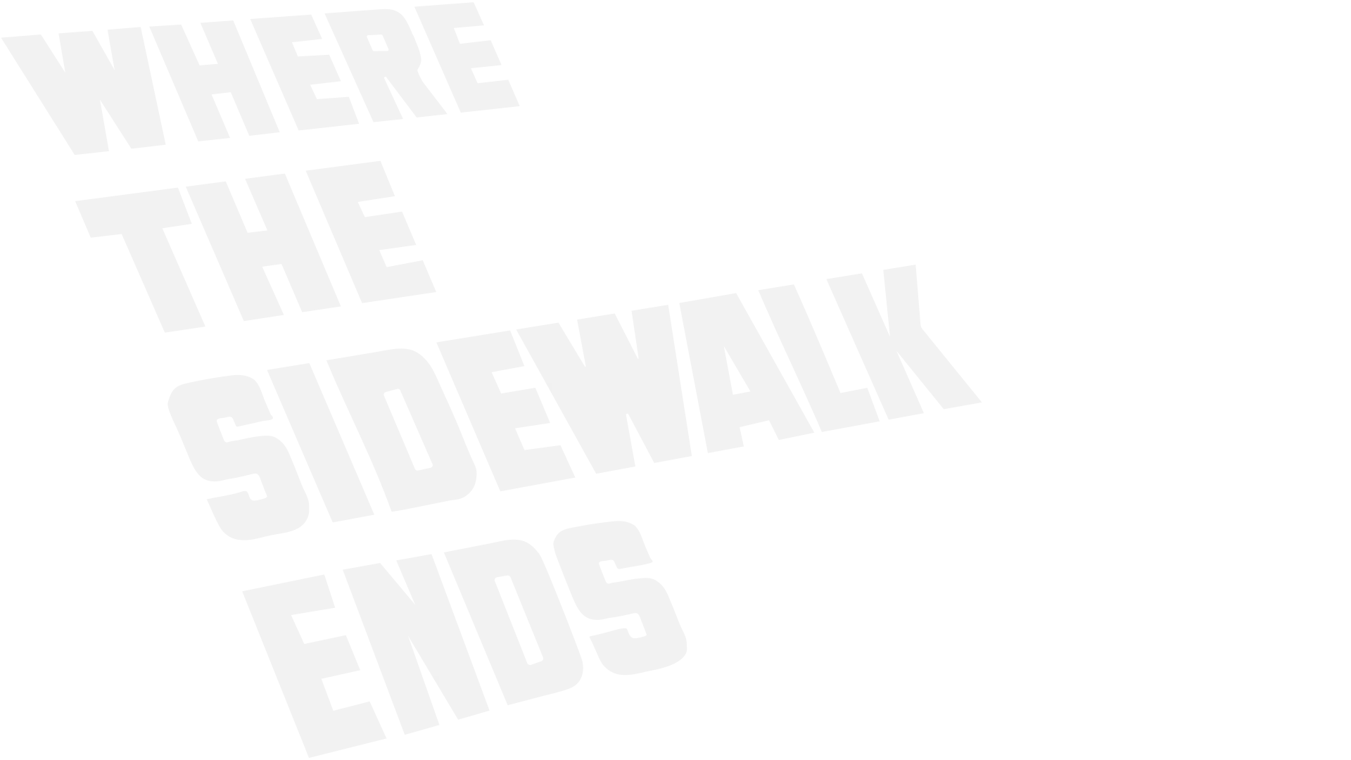 Where the Sidewalk Ends