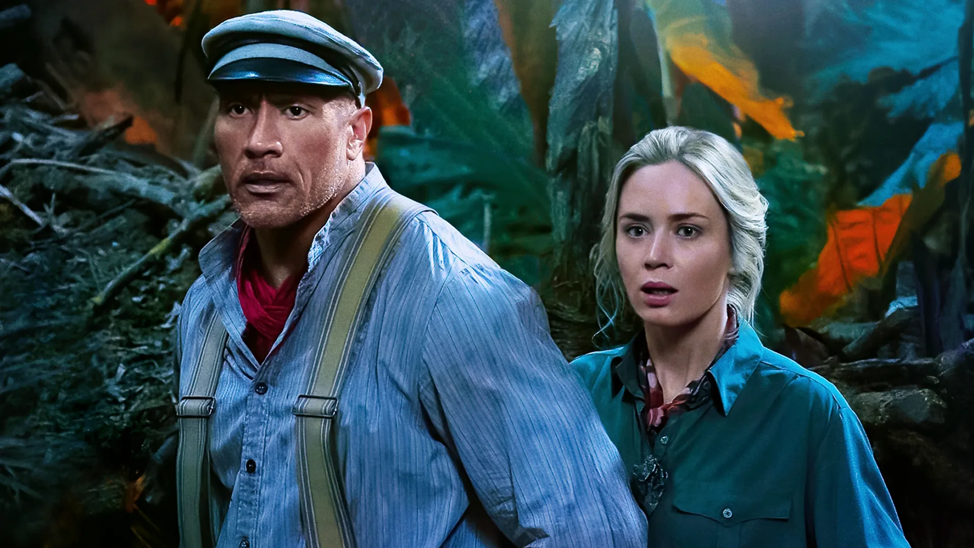 Dwayne Johnson in Jungle Cruise.