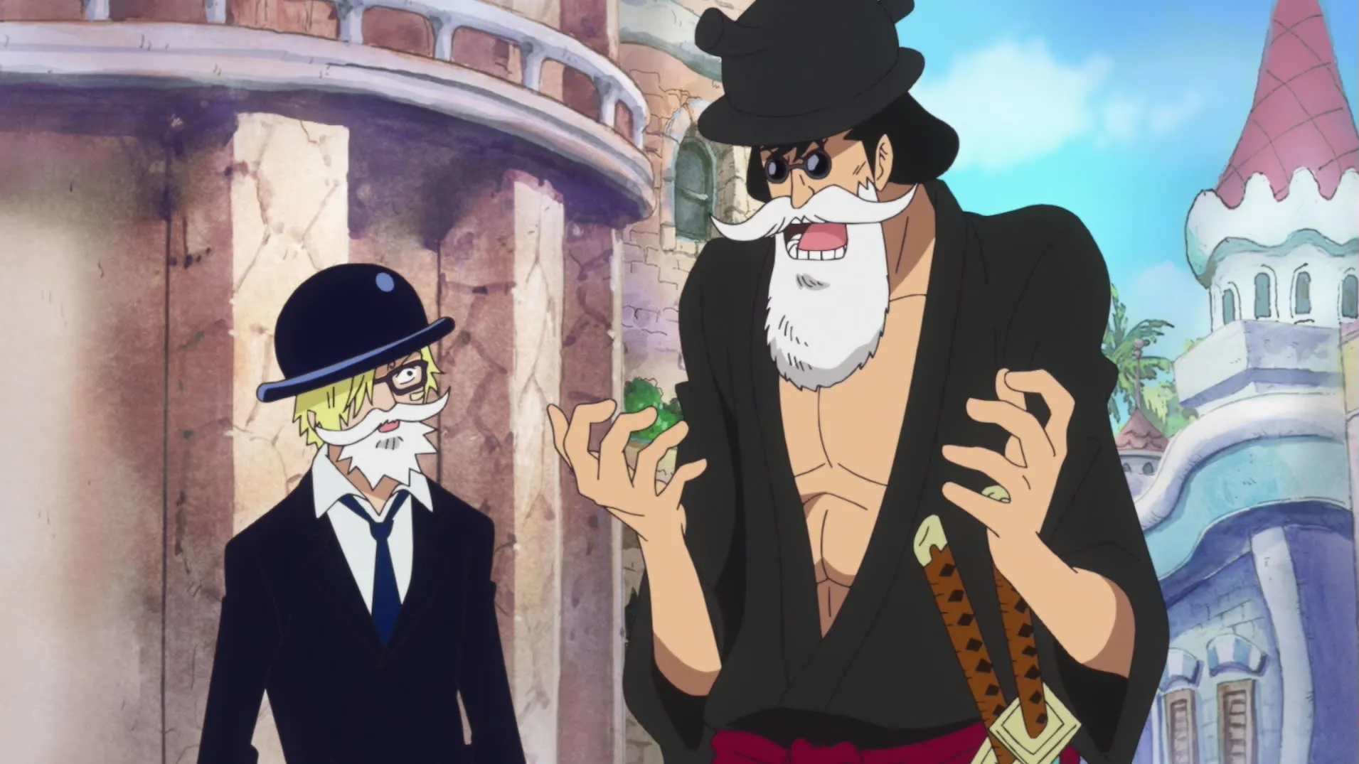 thumbnail - Dressrosa: E647 (Dub) Light and Shadow! Darkness behind Dressrosa!
