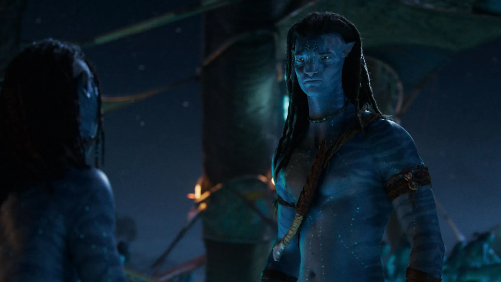 Sam Worthington as Jake Sully in Avatar: Fire and Ash