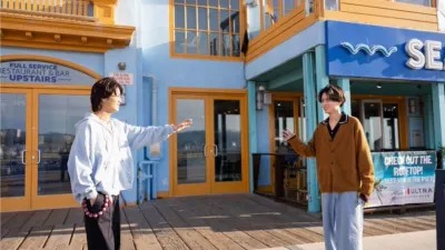 『King & Prince がまちあわせ in LA』の永瀬廉、髙橋海人