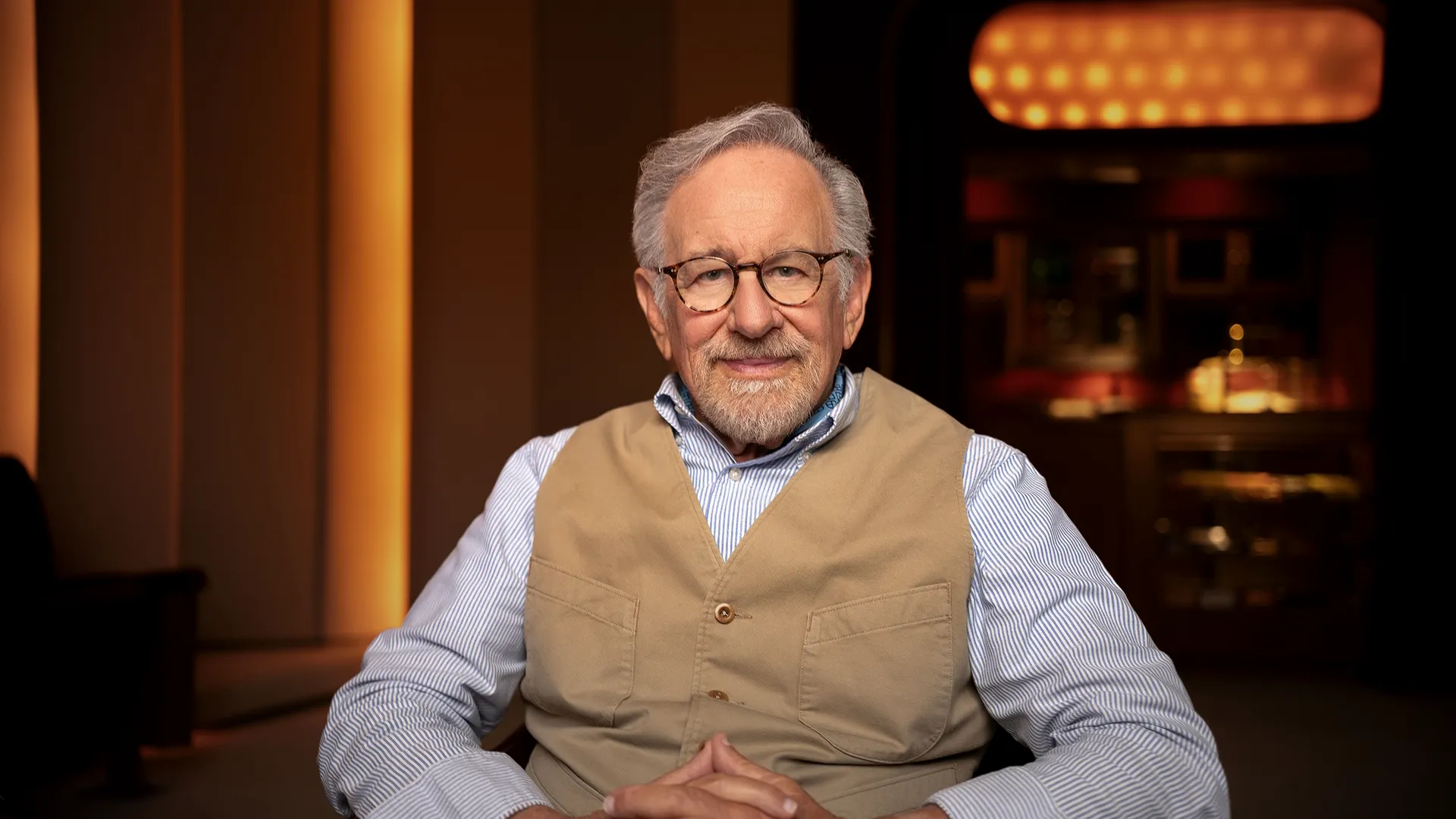 Recent image of the acclaimed Jaws director, Steven Spielberg.