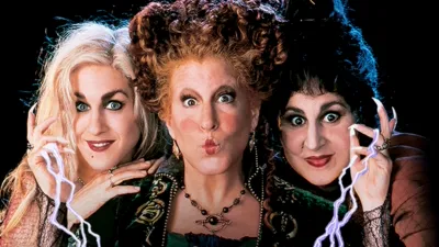 Imagem das personagens principais do filme Abracadabra