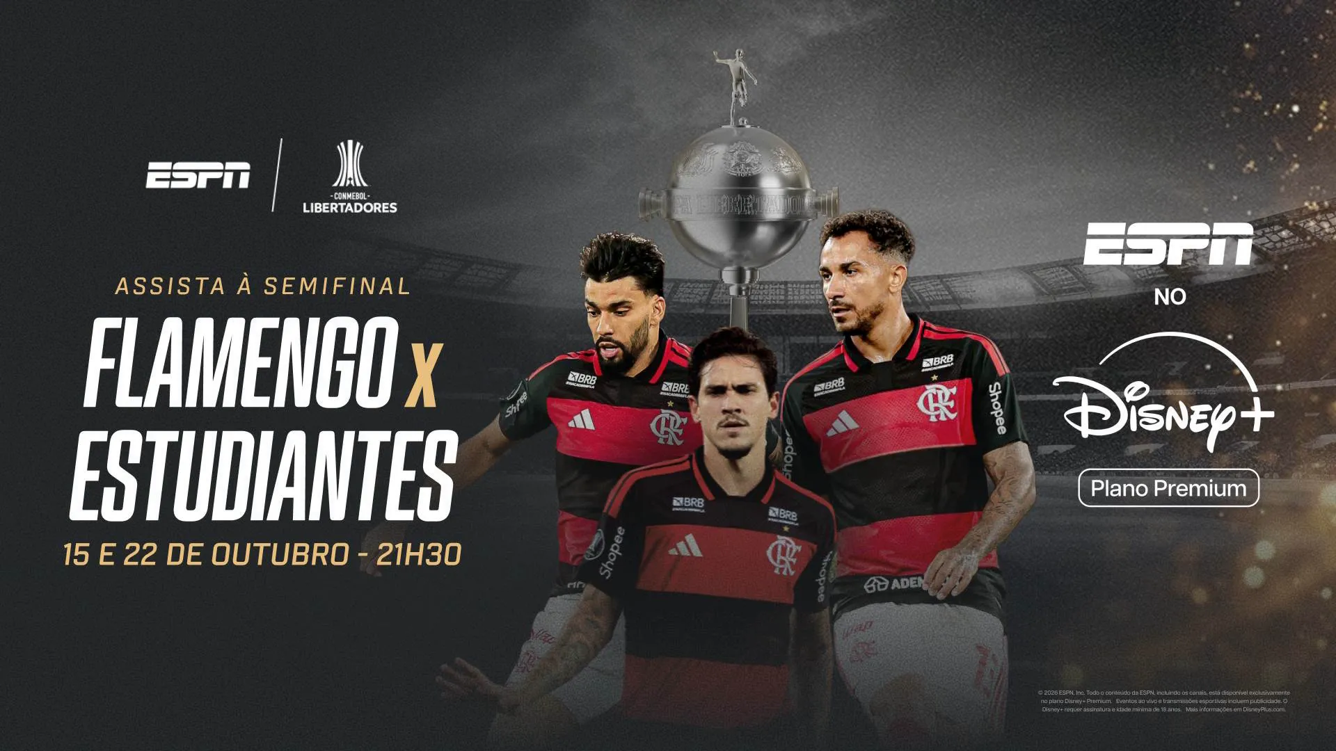Imagem promocional das semis da CONMEBOL Libertadores 2026