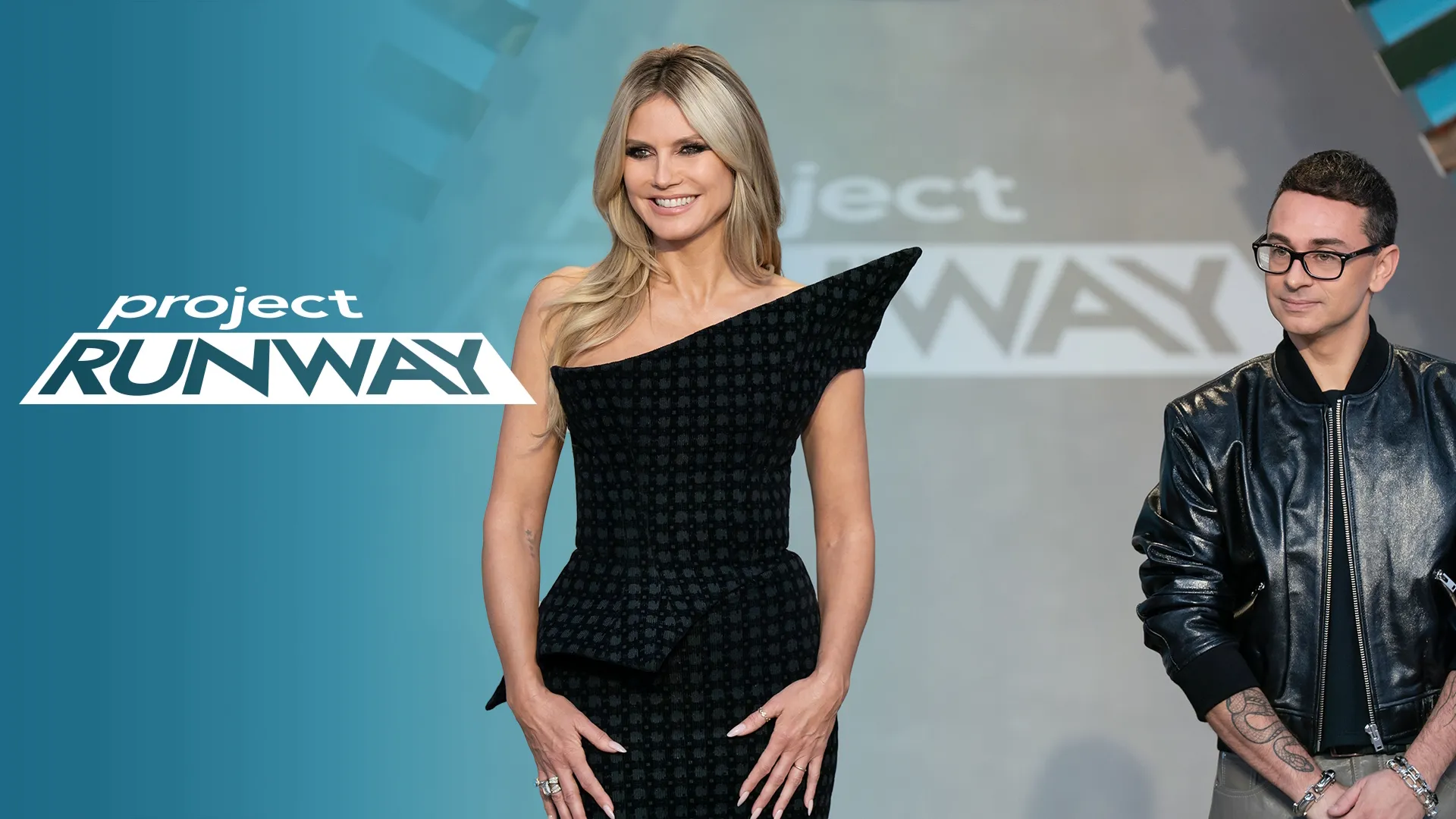 Models lineup in Season 8, Episode 4 of Project Runway.