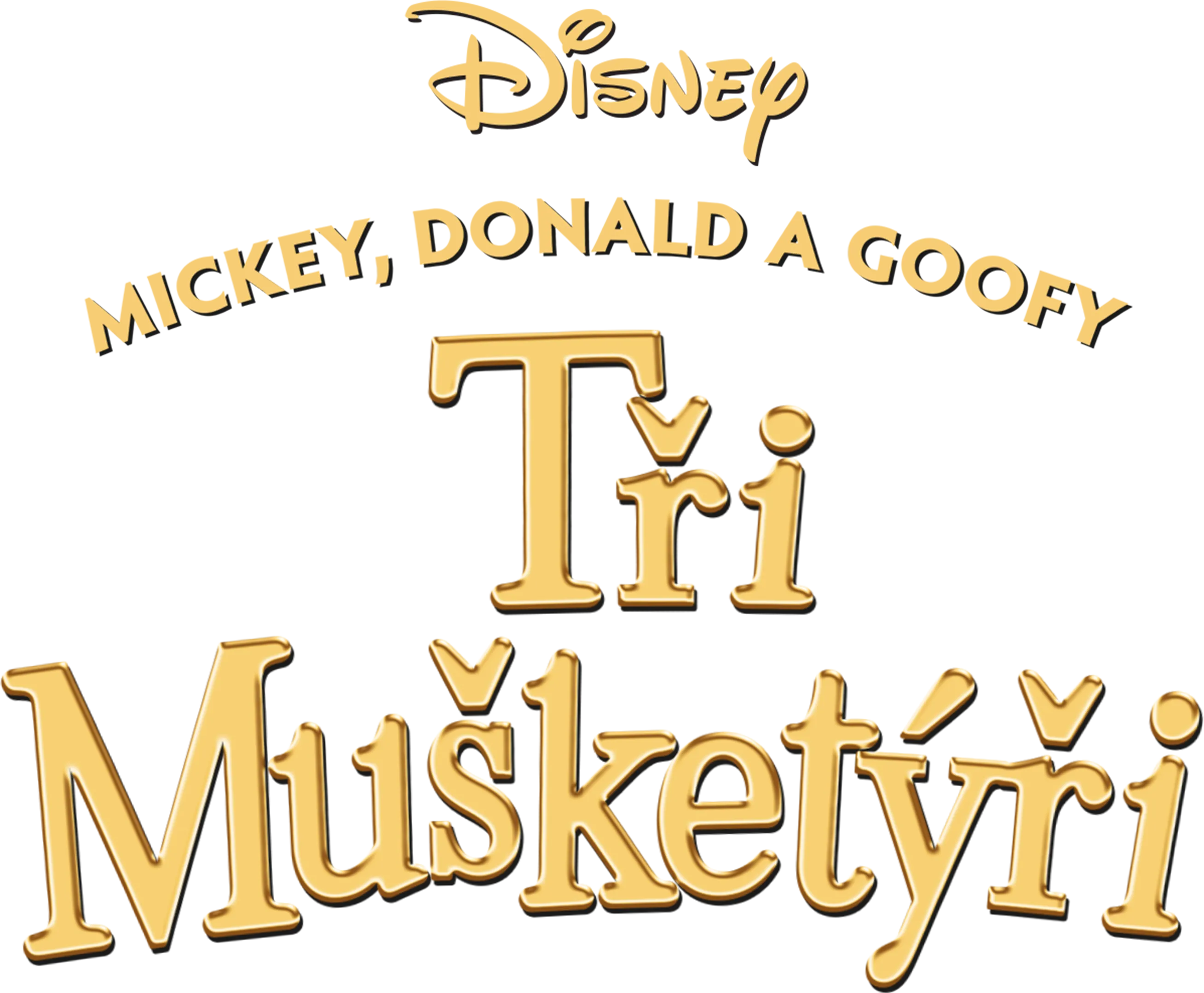 Tři mušketýři: Mickey, Donald a Goofy