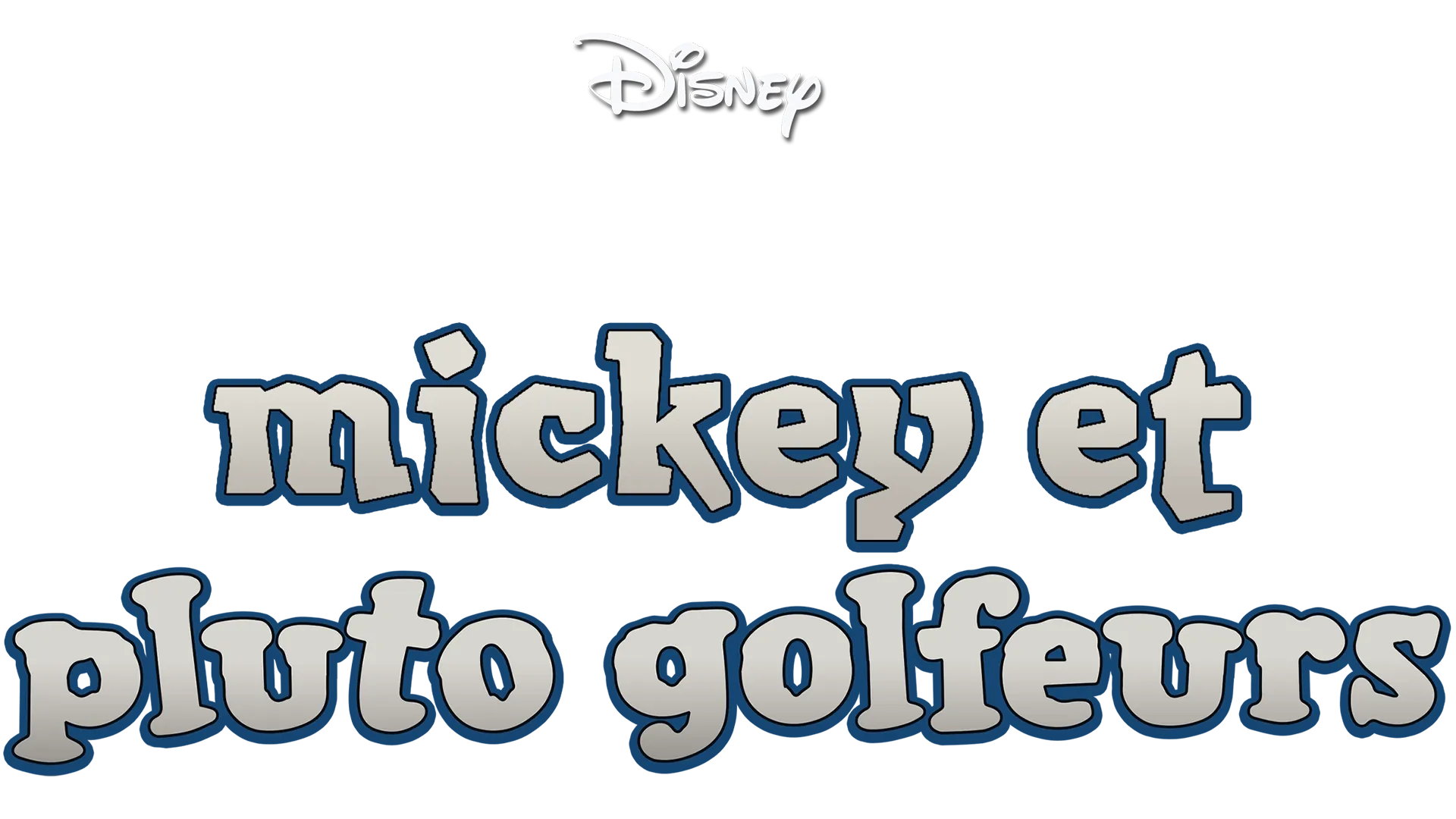 Mickey et Pluto golfeurs