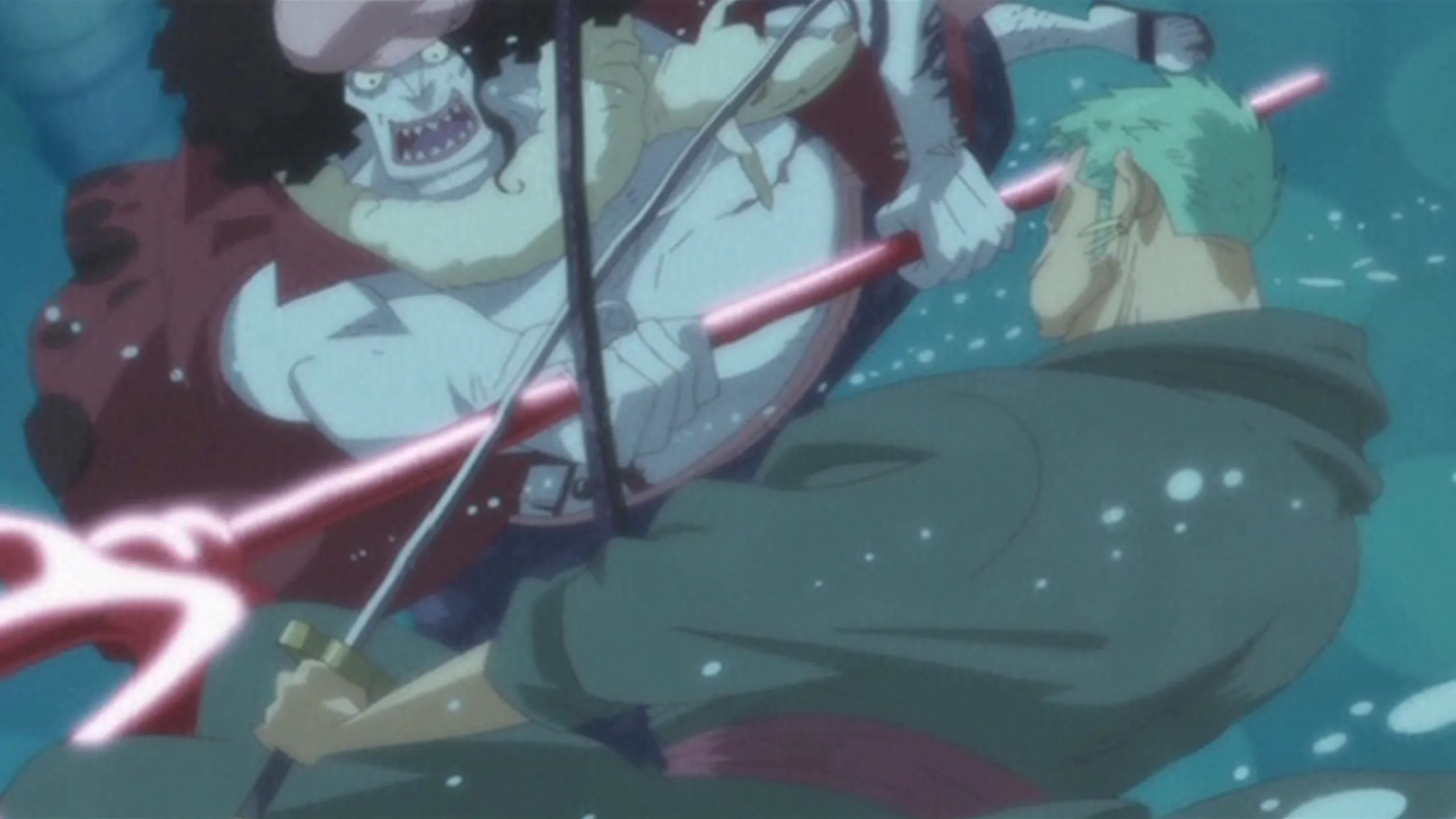 thumbnail - S21:E20 Épisode 536 : La Bataille finale du palais Ryugu. Zoro contre Hody