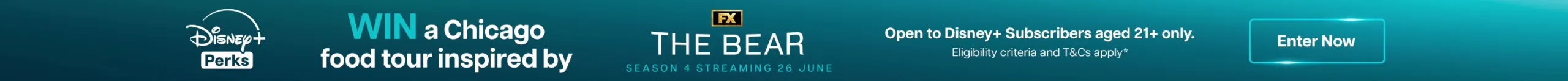 Win a chicago food tour inspired by The Bear Season 4 streaming 23 June