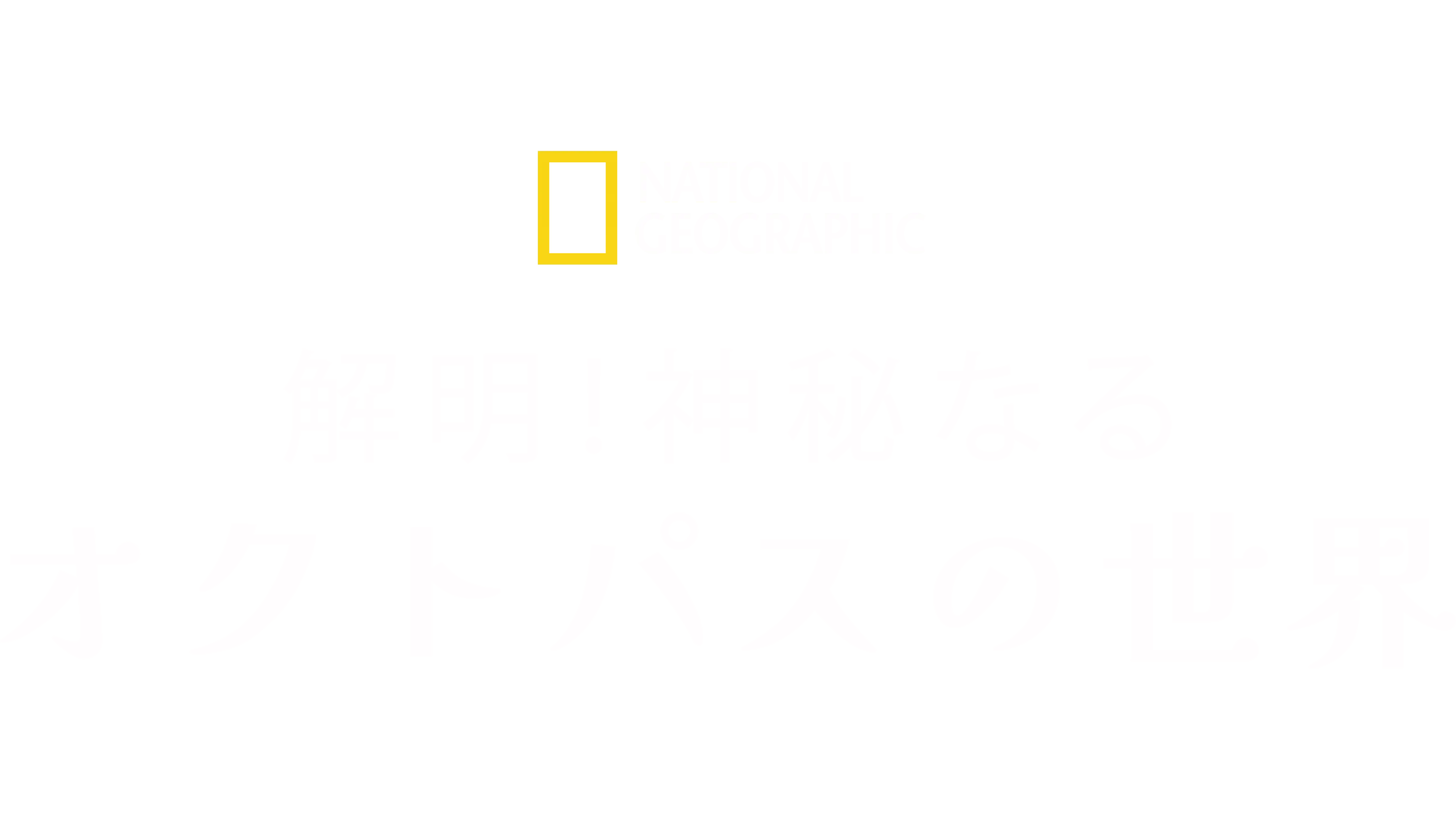 解明！神秘なるオクトパスの世界