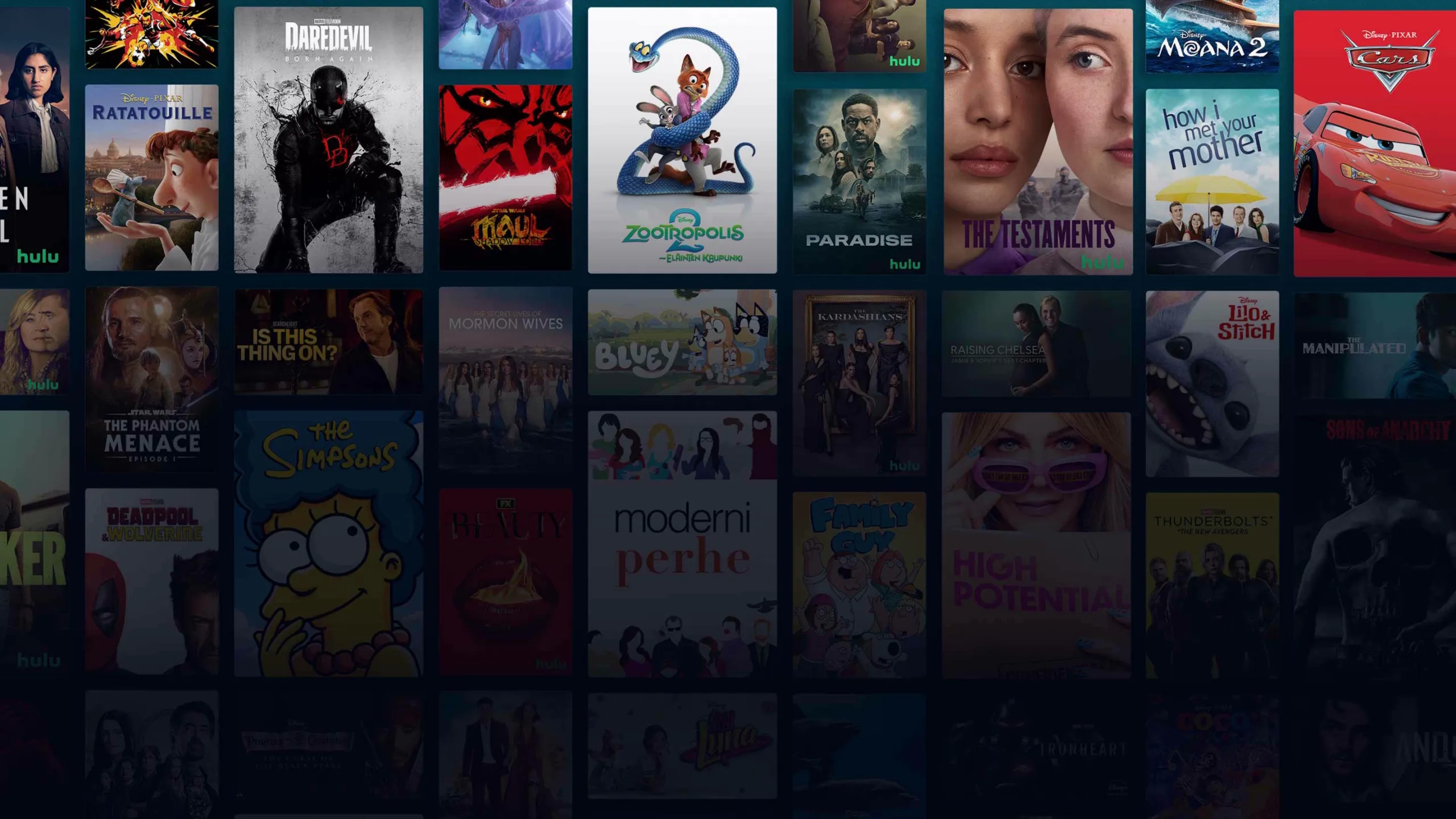 Background image of various Disney+ titles
