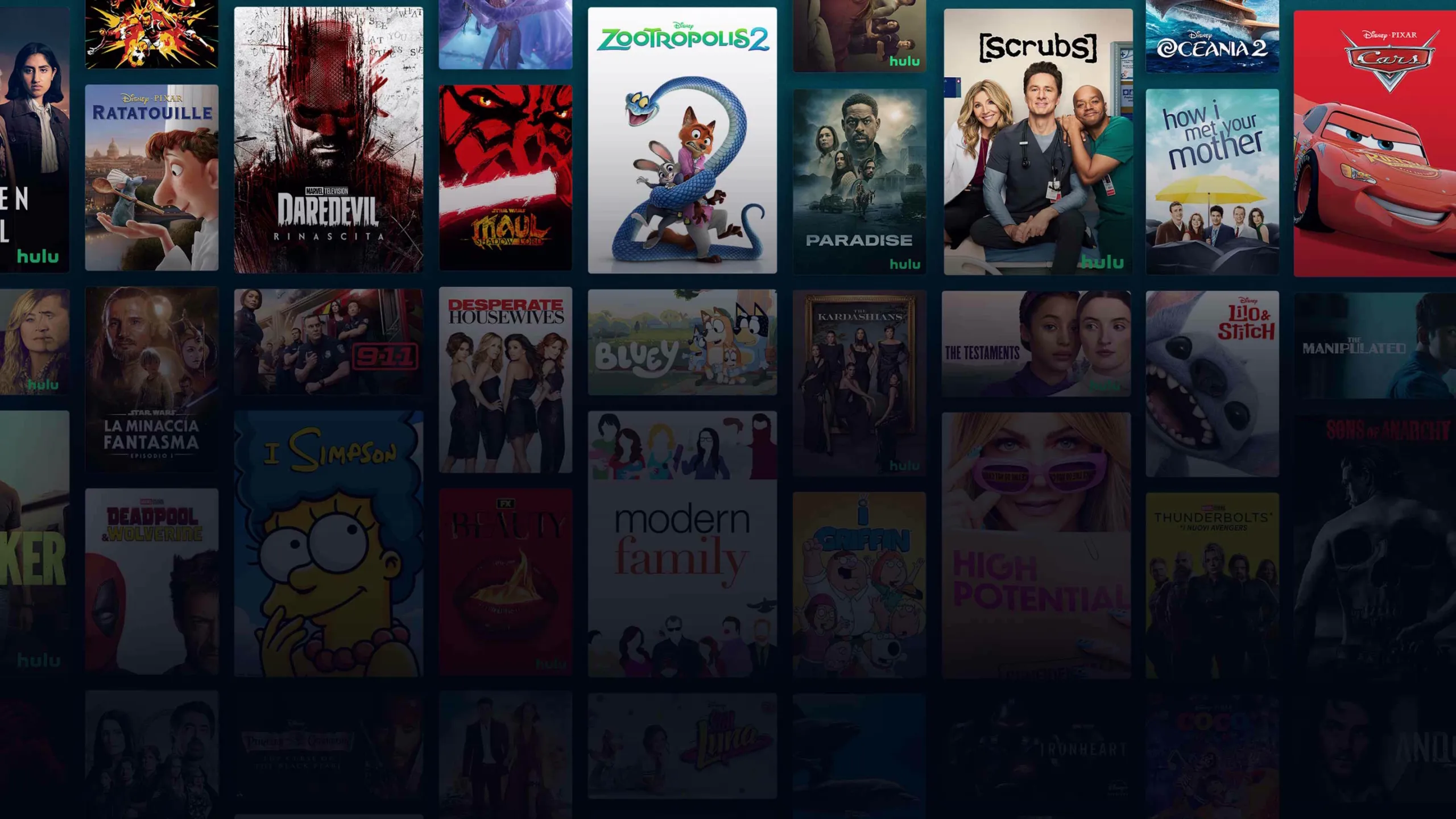 Background image of various Disney+ titles