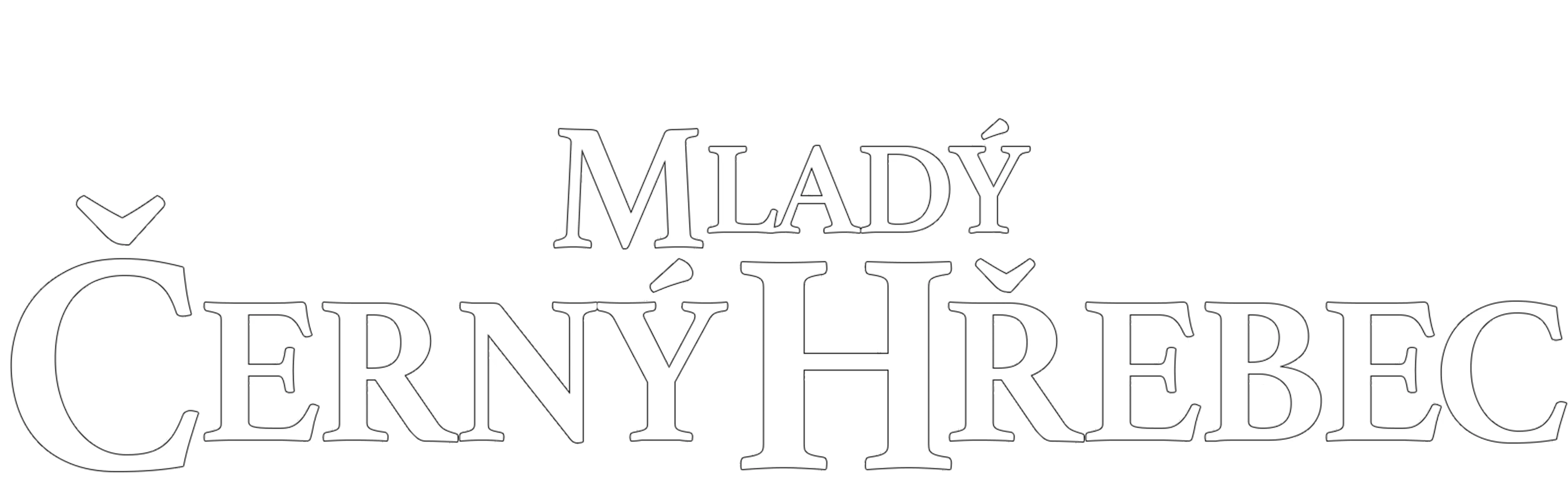 Mladý černý hřebec