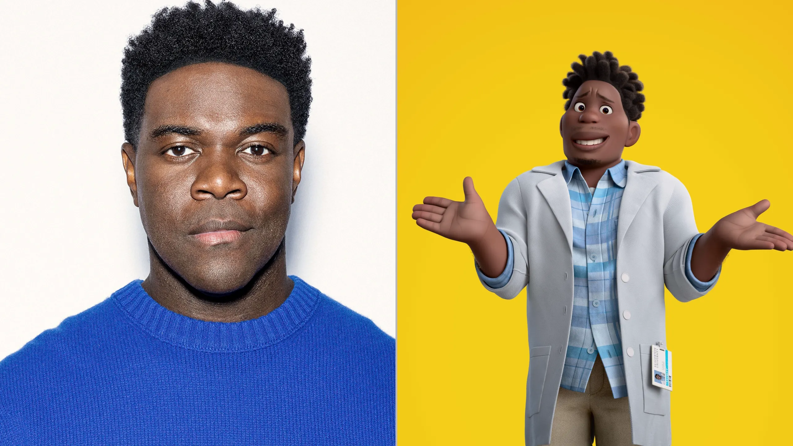 Imagem de Sam Richardson, dublador original de Conner em Cara de Um, Focinho de Outro, Pixar, Disney+