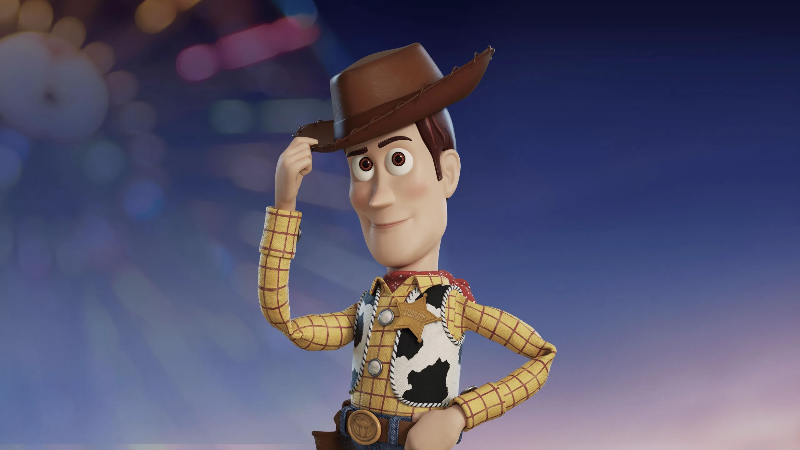 O xerife Woody, um dos brinquedos que é personagem essencial dos filmes Toy Story