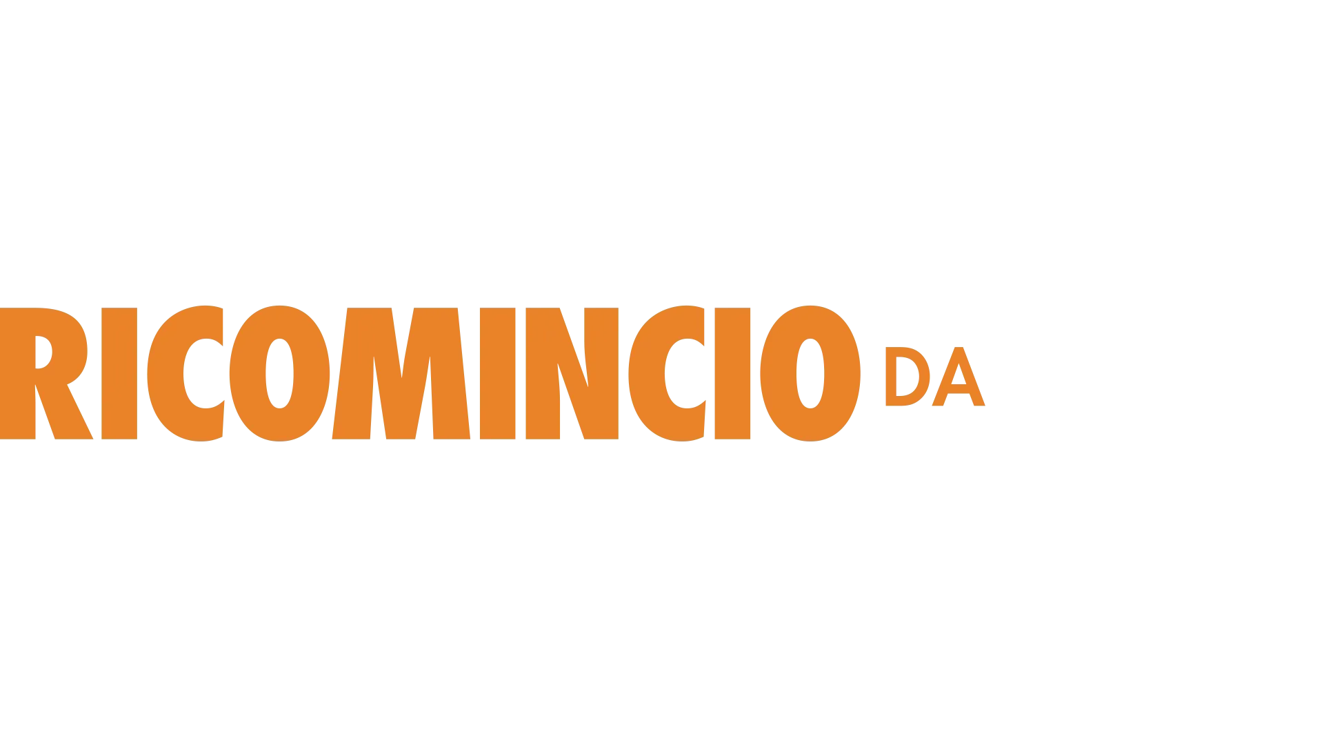 Ricomincio da zero