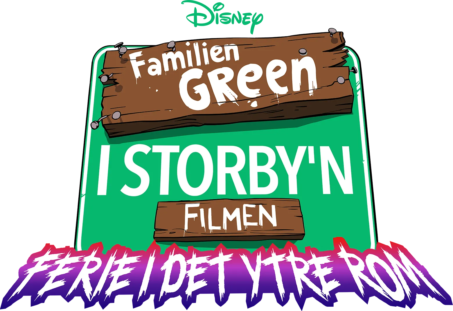 Familien Green i Storby’n Filmen: Ferie i det ytre rom