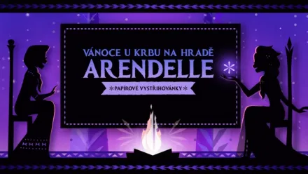 thumbnail - Vánoce u krbu na hradě Arendelle: Papírové vystřihovánky