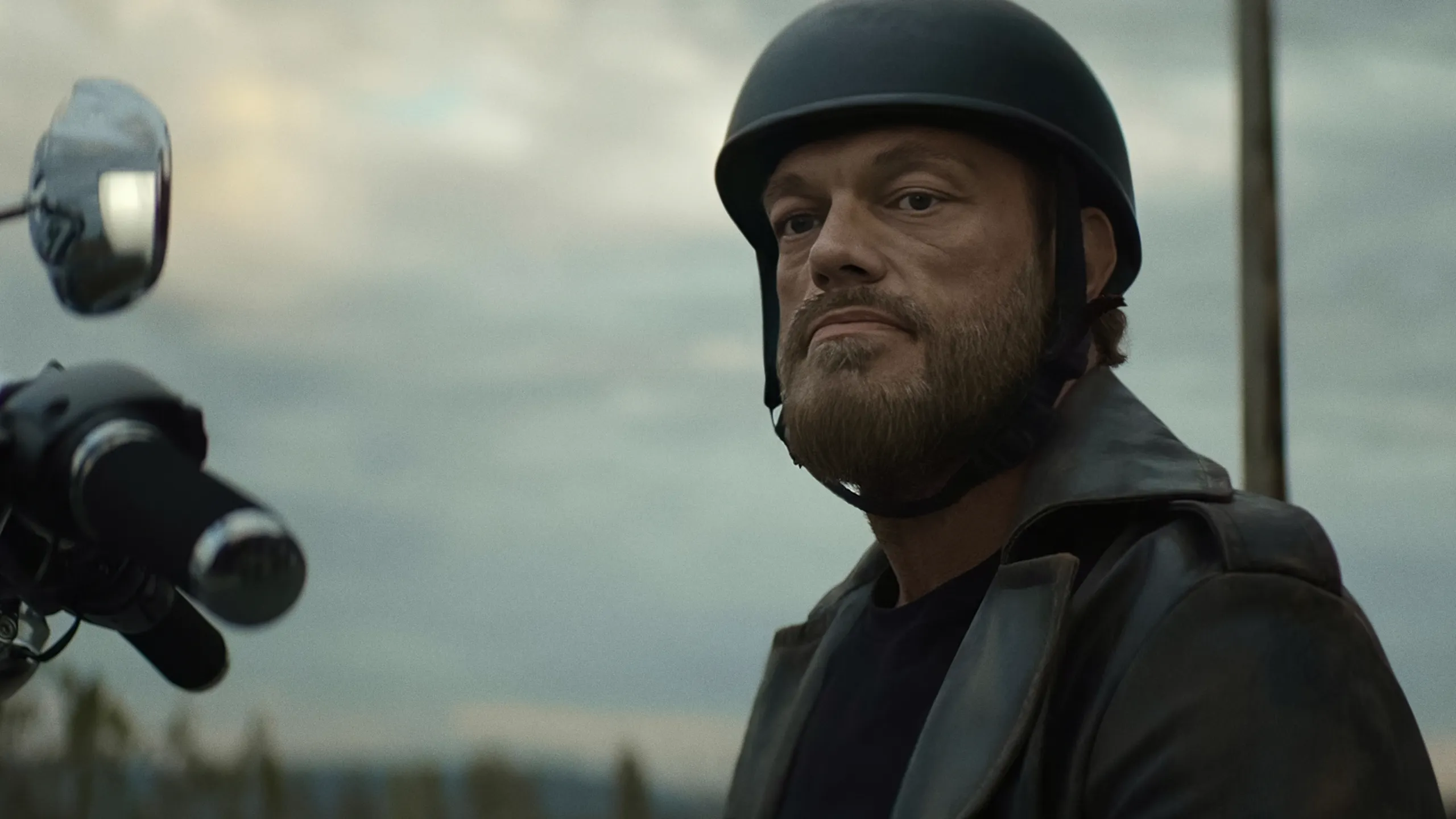 Adam Copeland as Ares in the Disney+ series Percy Jackson and the Olympians. 